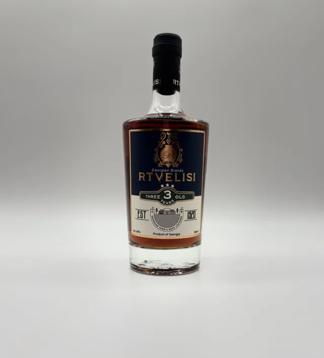 Flasche Brandy 3 Stars von Rtvelisi